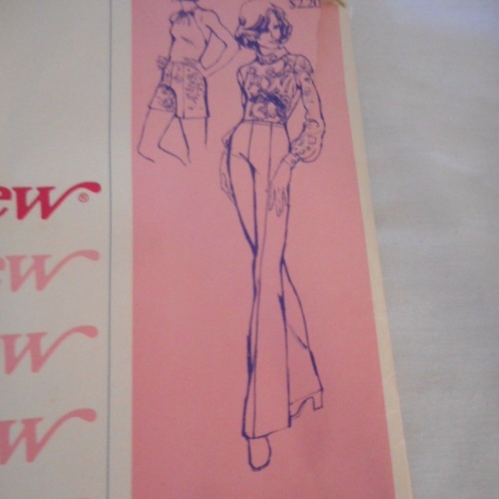 Vtg 1960s 70s Hip sewing pattern slacks / shorts - Picture 2 of 4